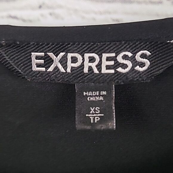 Express Zebra Stripe Women's XS Silky Soft Satin Lined Mini Shift Party Dress - Picture 3 of 9